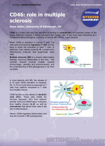 CD46 - role in multiple sclerosis