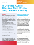 To Decrease Juvenile Offending, Make Effective Drug Treatment a