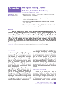 Oral Implant Imaging: A Review