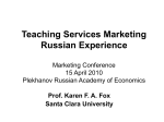 Teaching Services Marketing in Russia