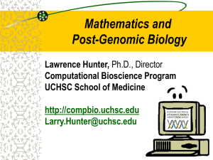 Mathematics and Post-Genomic Biology