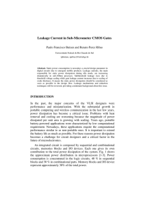 Leakage Current in Sub-Micrometer CMOS Gates - Inf