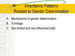 Inheritance related to Gender Determination