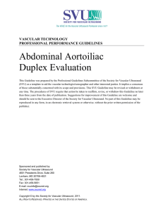 Abdominal Aortoiliac Duplex Evaluation