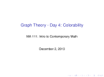 Graph Theory - Day 4: Colorability