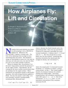 How Airplanes Fly: Lift and Circulation