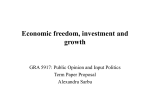 Economic freedom, investment and growth