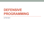 L14 Defensive programming and Java exceptions