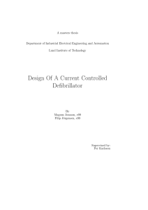 Design Of A Current Controlled Defibrillator