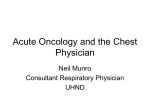 Acute Oncology and the Chest Physician