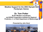 Weather Impact on the Olympic Winter Games