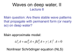 Waves on deep water, II Lecture 8