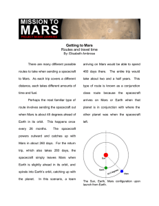 Getting to Mars Routes and travel time