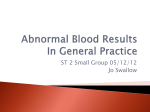 Abnormal blood results - Swindon General Practice Education