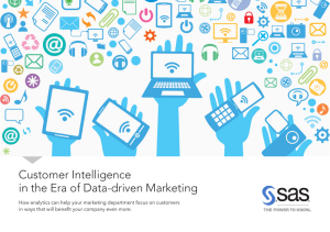 Customer Intelligence in the Era of Data-driven Marketing