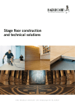 Stage floor construction and technical solutions