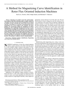 A method for magnetizing curve identification in rotor flux oriented