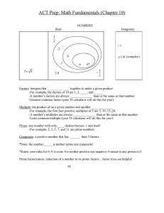 Math Fundamentals NOTES