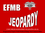 EFMB Jeopardy Field Sanitation