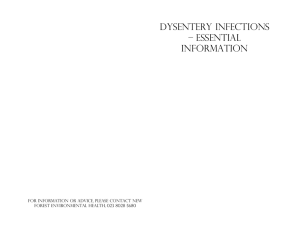 Dysentery Infections
