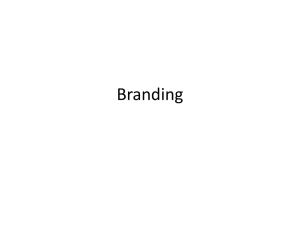 Advertising and branding