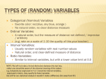 Description of random data samples