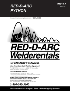 Python Operators Manual - Red-D-Arc