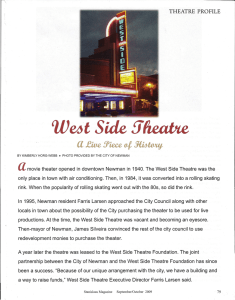We6t Sick fJ - West Side Theatre
