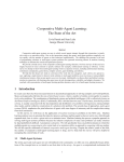 Cooperative Multi-Agent Learning: The State of the Art