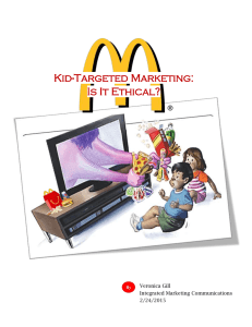 Kid-Targeted Marketing: Is It Ethical?