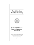 Controlled Substances - North Carolina Board of Pharmacy