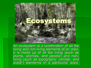 Ecosystems