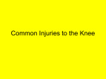 Common Injuries to the Knee