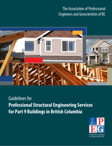 Guidelines for Professional Structural Engineering Services for Part