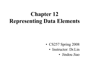 Chapter 12 Representing Data Elements