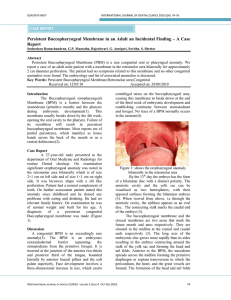 Persistent Buccopharyngeal Membrane in an Adult an Incidental