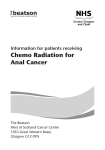 Information for patients receiving Chemo Radiation for Anal Cancer