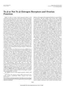 To Я or Not To Я: Estrogen Receptors and Ovarian Function