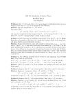 Problem Set 2 - Stony Brook Mathematics