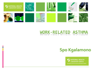 Managing work-aggravated asthma