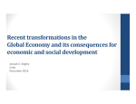 Recent transformations in the Global Economy and its