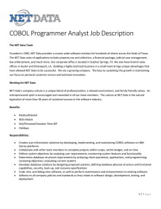 COBOL Programmer Analyst
