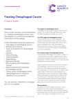 Treating Oesophageal Cancer