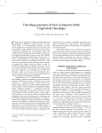 The Measurement of Pain in Patients With Trigeminal Neuralgia