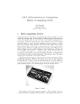 CSCI 120 Introduction to Computation History of computing (draft)