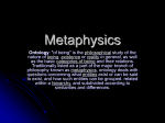 Intro to Metaphysics