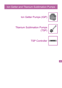 Ion Getter Pumps
