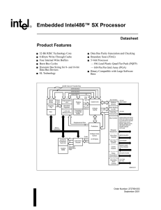 Embedded Intel486™ SX Processor
