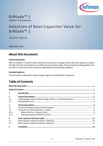 Application Note DrBlade™ 2 Selection of Boot Capacitor Value