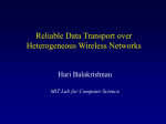 Three Challenges in Reliable Data Transport over Heterogeneous